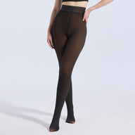 VRCÔMFY Fleece-Lined Leggings for Women - Winter Warm Thick Tights & Opaque Pantyhose