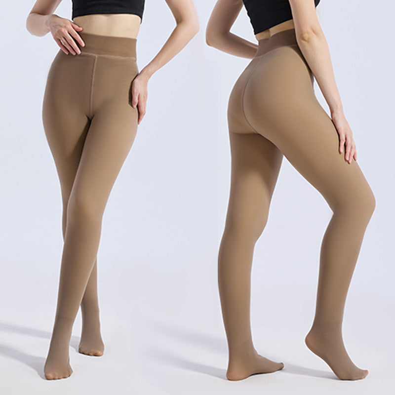 VRCÔMFY Fleece-Lined Leggings for Women - Winter Warm Thick Tights & Opaque Pantyhose