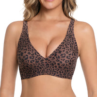 VRCÔMFY Vivid Bloom V-Neck Wireless Bra - Comfort & Lift for Women (VB)