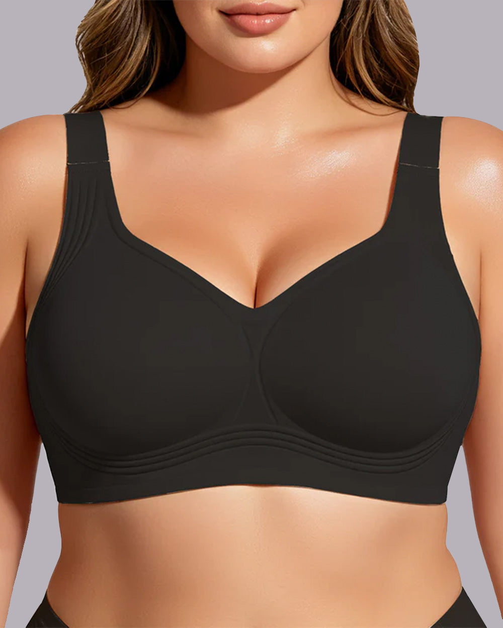 VRCÔMFY JellyLift™ Seamless Wireless Bra – 360° Support for Plus Size（KTB）