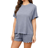 VRCÔMFY Women’s New Zealand Merino Wool Pajama Set