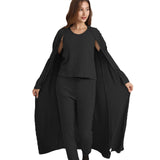 VRCÔMFY Women's 3-Piece Knit Loungewear Set
