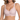 VRCOMFY Pink Leopard Print Bralette - Pale Pink & White V-Neck Wireless Bra - Comfortable For Everyday Wear