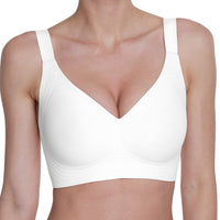 White bra on a white background