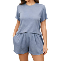 VRCÔMFY Women’s New Zealand Merino Wool Pajama Set