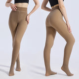 VRCÔMFY Fleece-Lined Leggings for Women - Winter Warm Thick Tights & Opaque Pantyhose