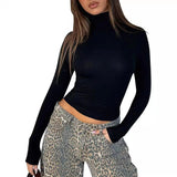 VRCÔMFY Turtleneck Top: Slim, Form-Fitting for Effortless Chic