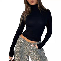 VRCÔMFY Turtleneck Top: Slim, Form-Fitting for Effortless Chic