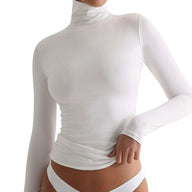 VRCÔMFY Turtleneck Top: Slim, Form-Fitting for Effortless Chic