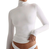 VRCÔMFY Turtleneck Top: Slim, Form-Fitting for Effortless Chic
