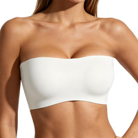 VRCÔMFY Strapless Seamless Bandeau Bra – Wireless, Non-Slip Comfort(BH)