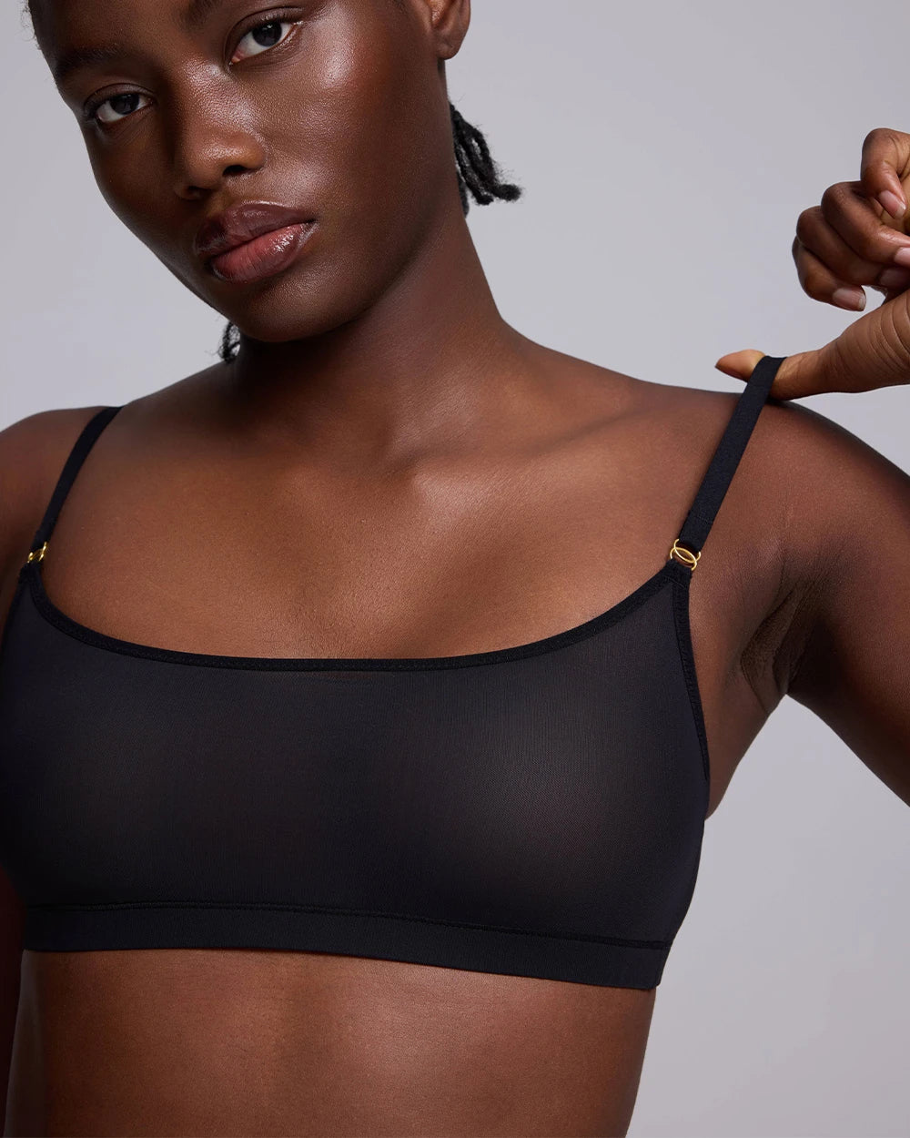 VRCÔMFY Sheer Mesh Wireless Bra | Lightweight Unlined Bralette