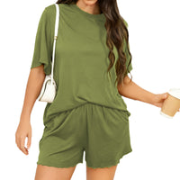 VRCÔMFY Women’s New Zealand Merino Wool Pajama Set