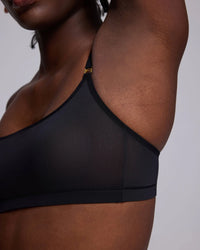 VRCÔMFY Sheer Mesh Wireless Bra | Lightweight Unlined Bralette