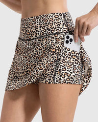 VRCÔMFY Women's High-Waisted Tennis Skorts with Pockets