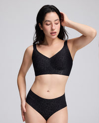 VRCÔMFY Women Wirefree Bras Full Coverage No Underwire Everyday Bras（OZB)