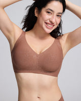 VRCÔMFY Women Wirefree Bras Full Coverage No Underwire Everyday Bras（OZB)