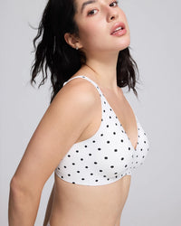 VRCÔMFY Vivid Bloom V-Neck Wireless Bra - Comfort & Lift for Women (VB)