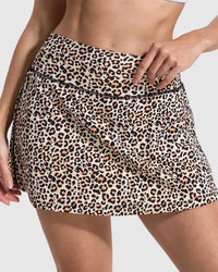 VRCÔMFY Women's High-Waisted Tennis Skorts with Pockets