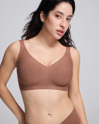 VRCÔMFY Women Wirefree Bras Full Coverage No Underwire Everyday Bras（OZB)