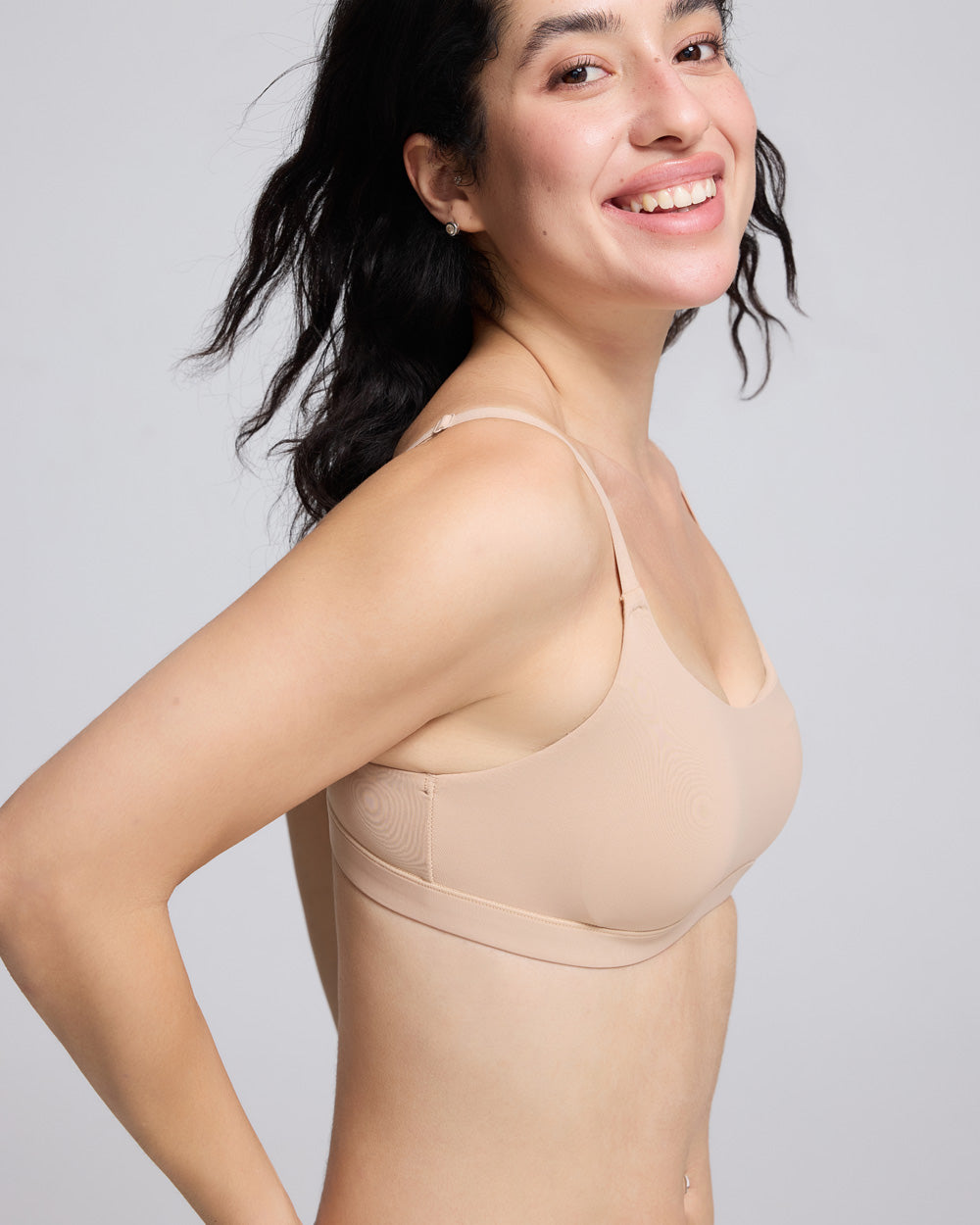 VRCÔMFY Women's Seamless Wireless Bralette – Scoop Neck Comfort Bra