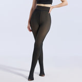 VRCÔMFY Fleece-Lined Leggings for Women - Winter Warm Thick Tights & Opaque Pantyhose