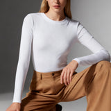 VRCÔMFY Women's Slim Fit Ribbed Long Sleeve Top