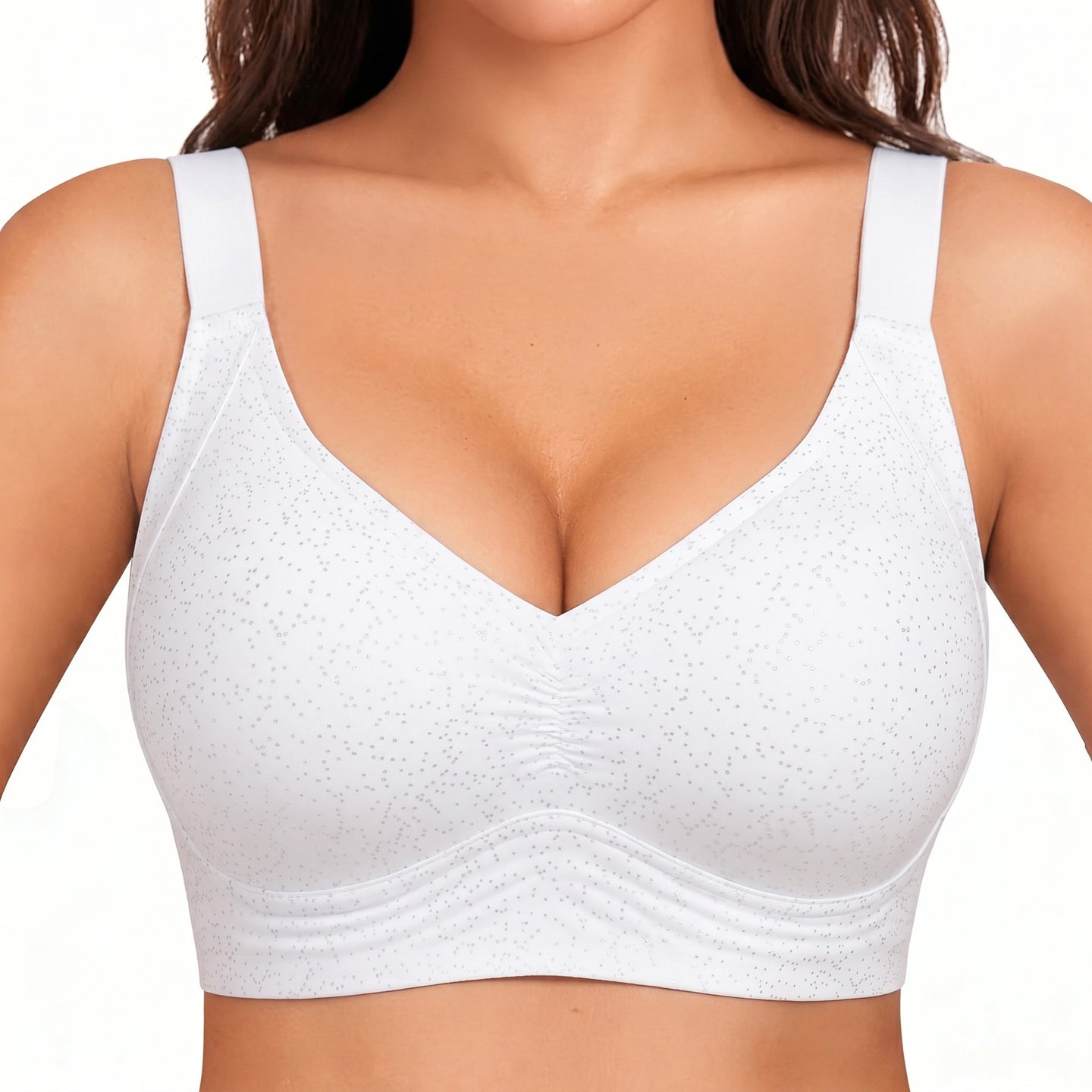 VRCÔMFY Women Wirefree Bras Full Coverage No Underwire Everyday Bras（OZB)