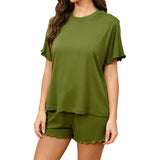 VRCÔMFY Women’s New Zealand Merino Wool Pajama Set