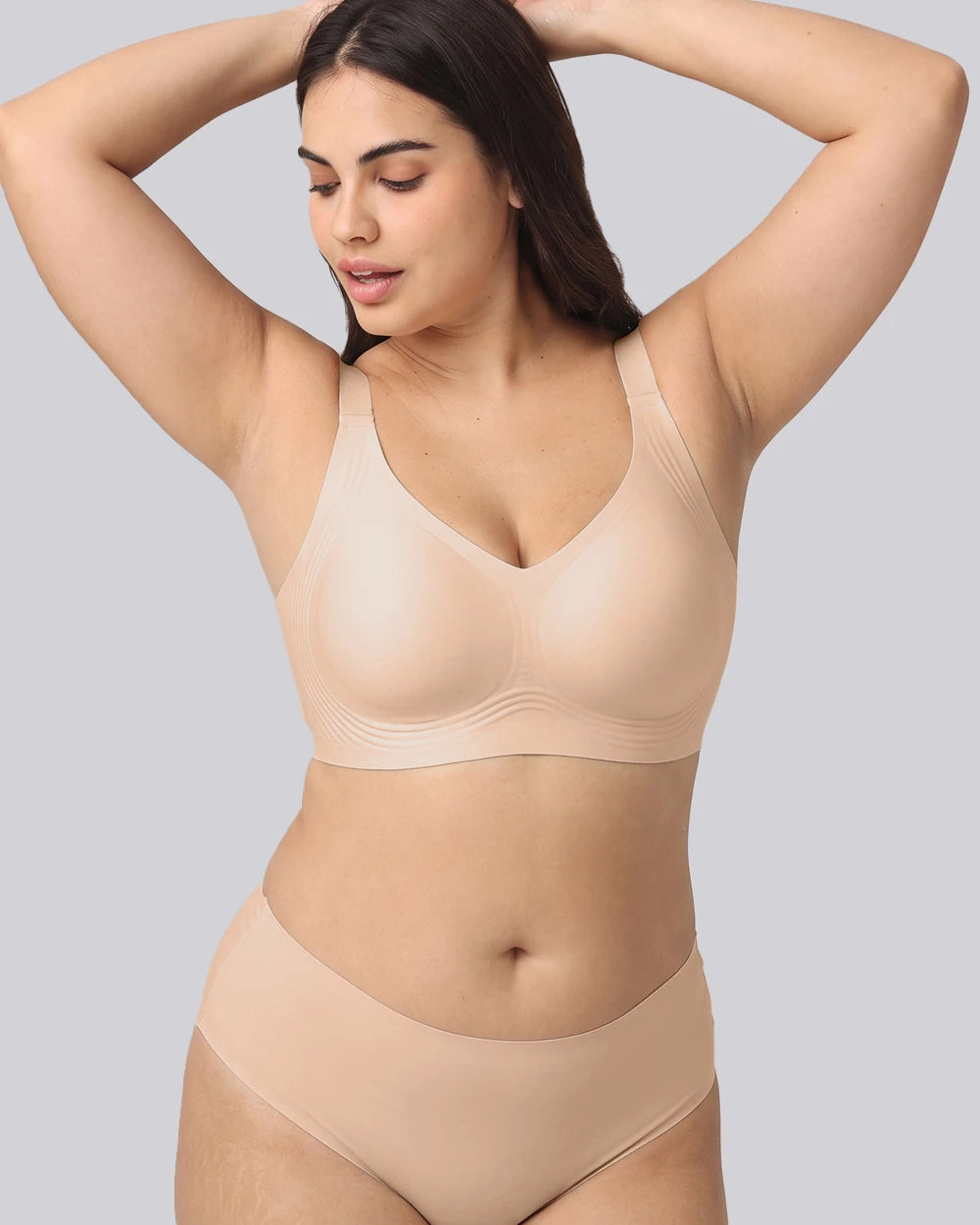 VRCÔMFY JellyLift™ Seamless Wireless Bra – 360° Support for Plus Size（KTB）