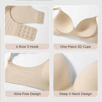 VRCÔMFY Push Up Soft Wireless Everyday Bra
