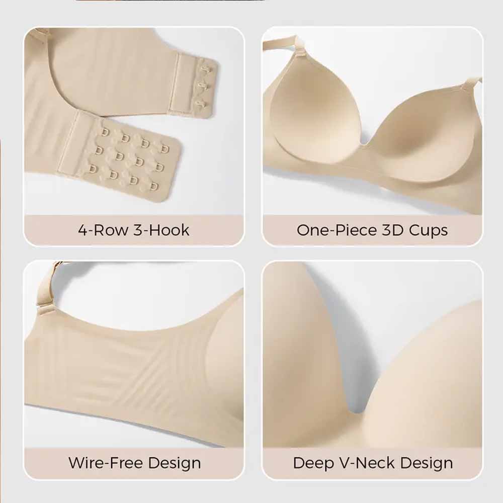 VRCÔMFY Push Up Soft Wireless Everyday Bra