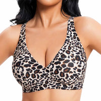 VRCÔMFY Vivid Bloom V-Neck Wireless Bra - Comfort & Lift for Women (VB)