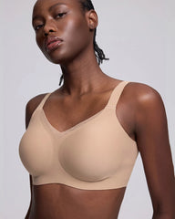 VRCÔMFY Woven Bliss Wireless Bra - Comfort & Lift for Women （WB）