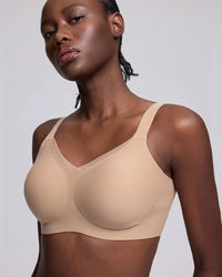 VRCÔMFY Woven Bliss Wireless Bra - Comfort & Lift for Women （WB）