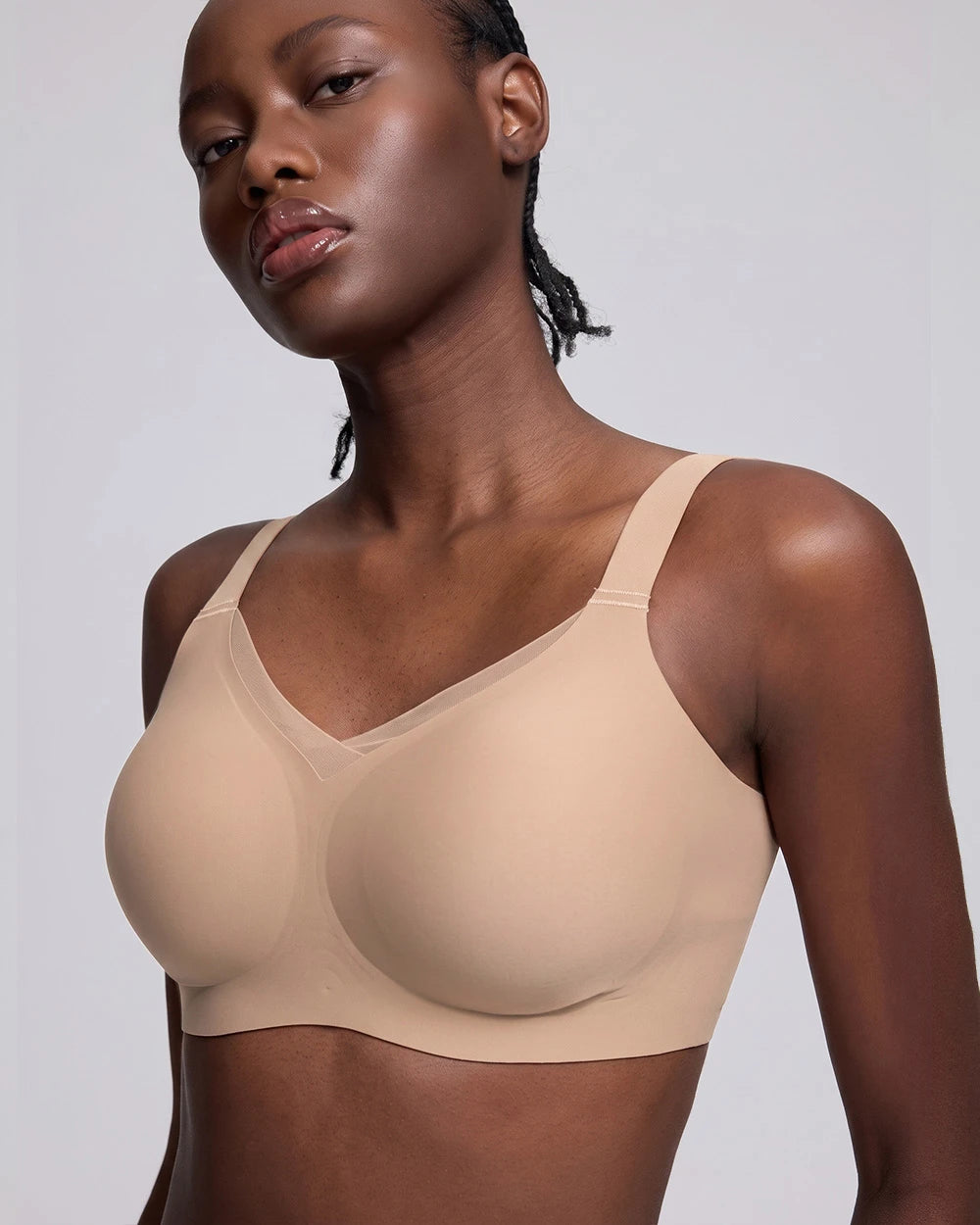 VRCÔMFY Woven Bliss Wireless Bra - Comfort & Lift for Women （WB）