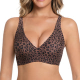 VRCÔMFY Vivid Bloom V-Neck Wireless Bra - Comfort & Lift for Women (VB)