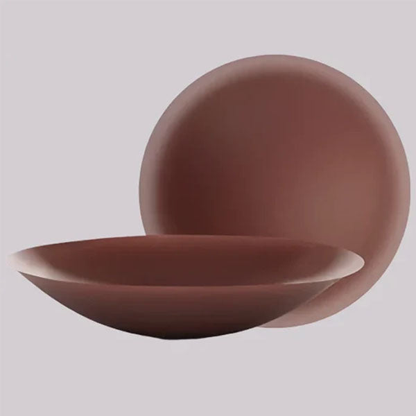 VRCOMFY Cocoa Brown Silicone Nipple Covers - Invisible Breast Petals