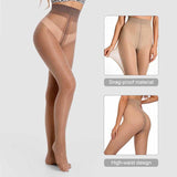 VRCÔMFY Women's Sheer High-Waisted Control Top Tights