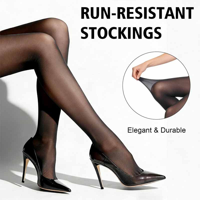VRCÔMFY Women's Sheer High-Waisted Control Top Tights