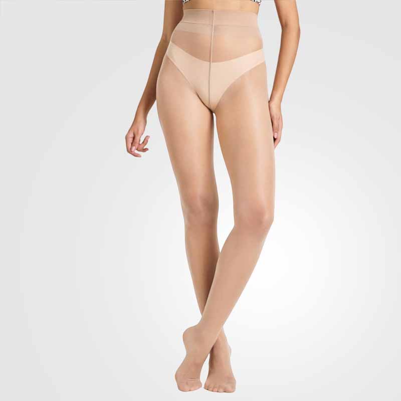 VRCÔMFY Women's Sheer High-Waisted Control Top Tights