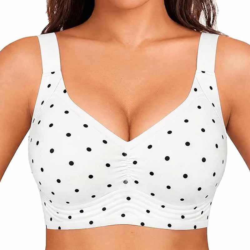 VRCÔMFY Women Wirefree Bras Full Coverage No Underwire Everyday Bras（OZB)