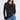 VRCOMFY Women's Black Ribbed Fitted Long - Sleeve Top with Chain Bag