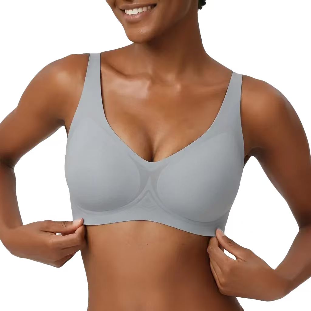 VRCÔMFY AirEase™ Deep V Wireless Bralette – Ultra-Breathable Everyday Comfort