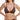 Brown bra worn by a model on a white background