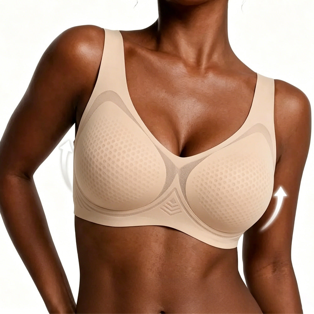 VRCÔMFY AirEase™ Deep V Wireless Bralette – Ultra-Breathable Everyday Comfort
