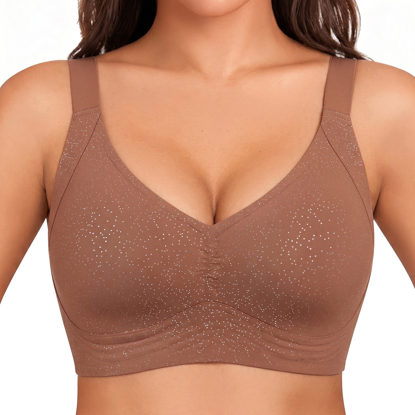 VRCÔMFY Women Wirefree Bras Full Coverage No Underwire Everyday Bras（OZB)