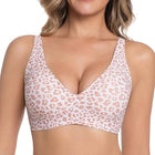 VRCÔMFY Vivid Bloom V-Neck Wireless Bra - Comfort & Lift for Women (VB)