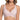 Leopard print bralette worn by a model on a white background