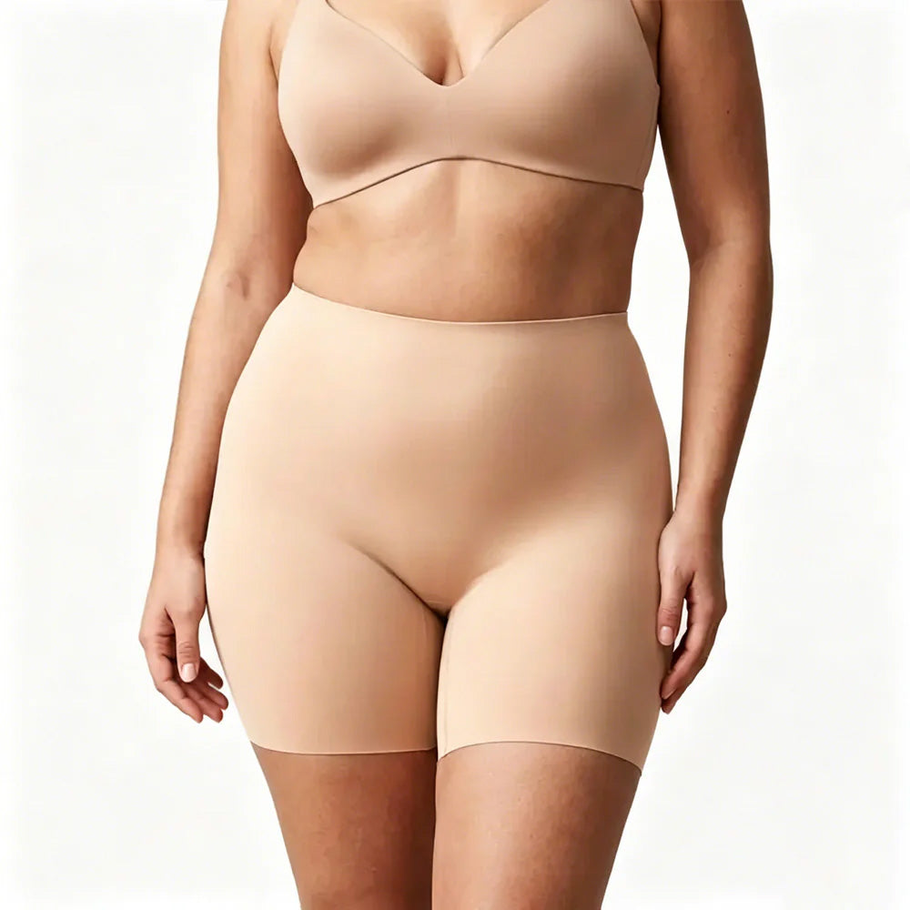 Beige shapewear on a white background